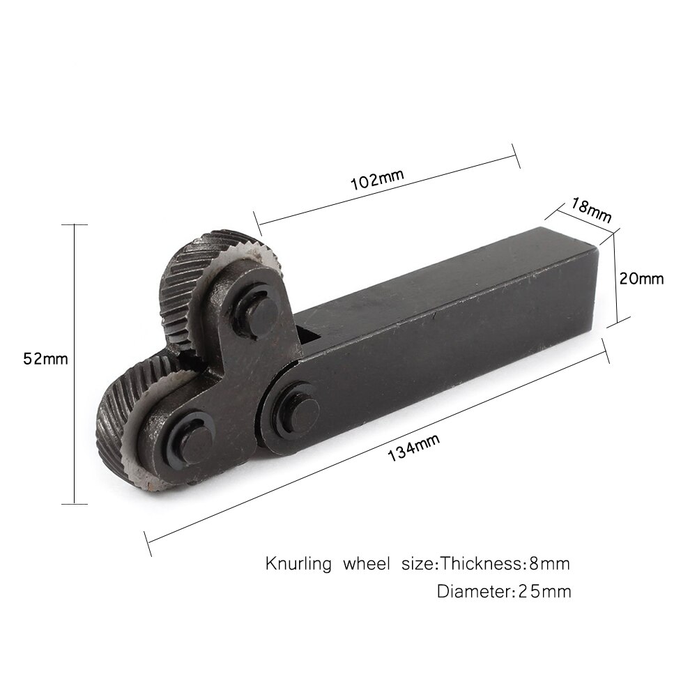 7PCS Linear Knurl Dual Wheel Knurling Holder Hob Set Inner Hole Hand Tools HSS Lathe Cutter Supplies Diagonal Wheel Knurling