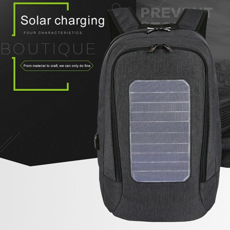 Solar Rugzak Mannen En Vrouwen Opladen Casual Outdoor Tas Usb-oplader Emergency Rugzak