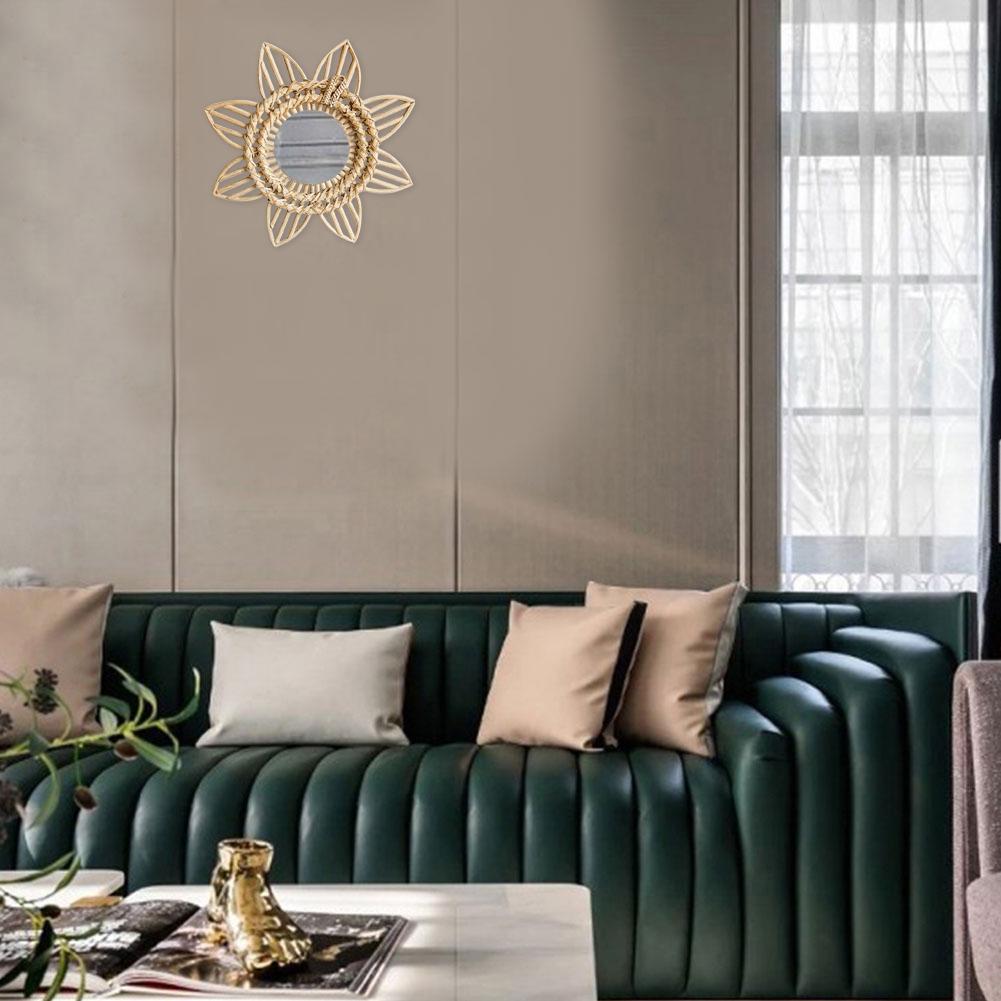 Natural Vine Hand-woven Rattan Crafts Flower Frame Photo Wall Hanging Frame Art DIY Vine Craft Wall Countertops Decor