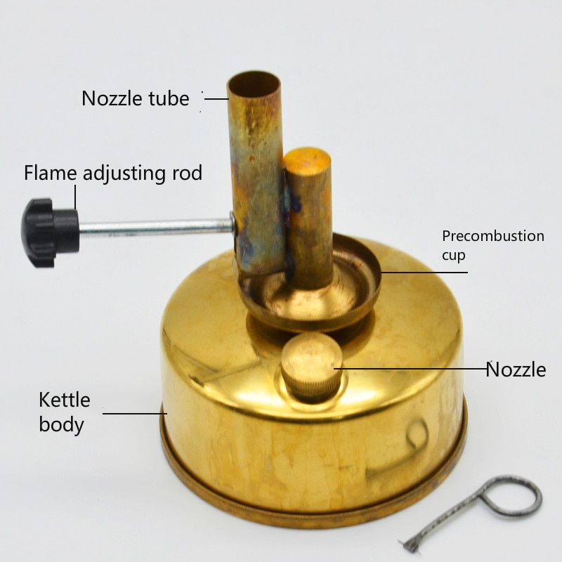 Copper Alcohol Blowtorch Alcohol Blast Burner Outdoor Blowtorch Heating Teaching Instrument