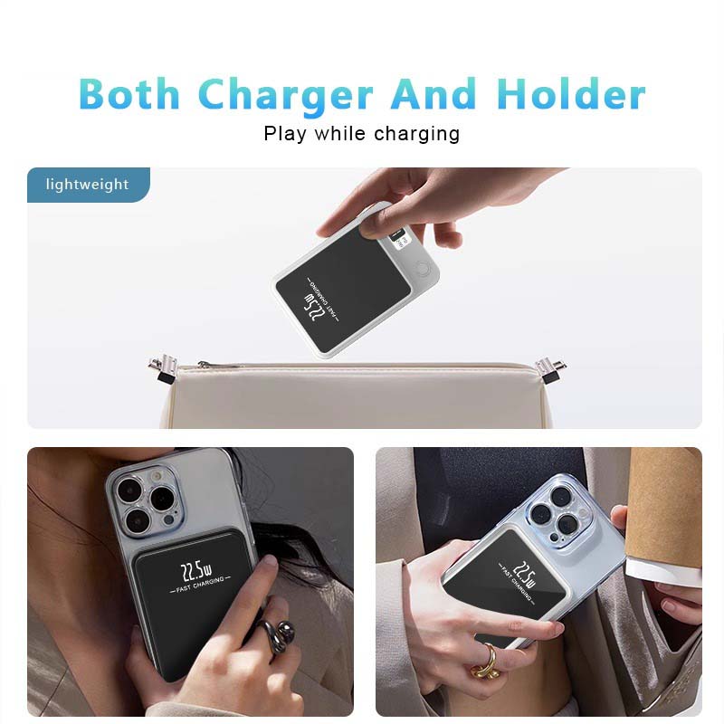 200000mAh ultra-large capacity Fast Charging Xiaomi Magnetic Wireless Power Bank 22.5w Portable Type C Mini Power Bank For Ipho