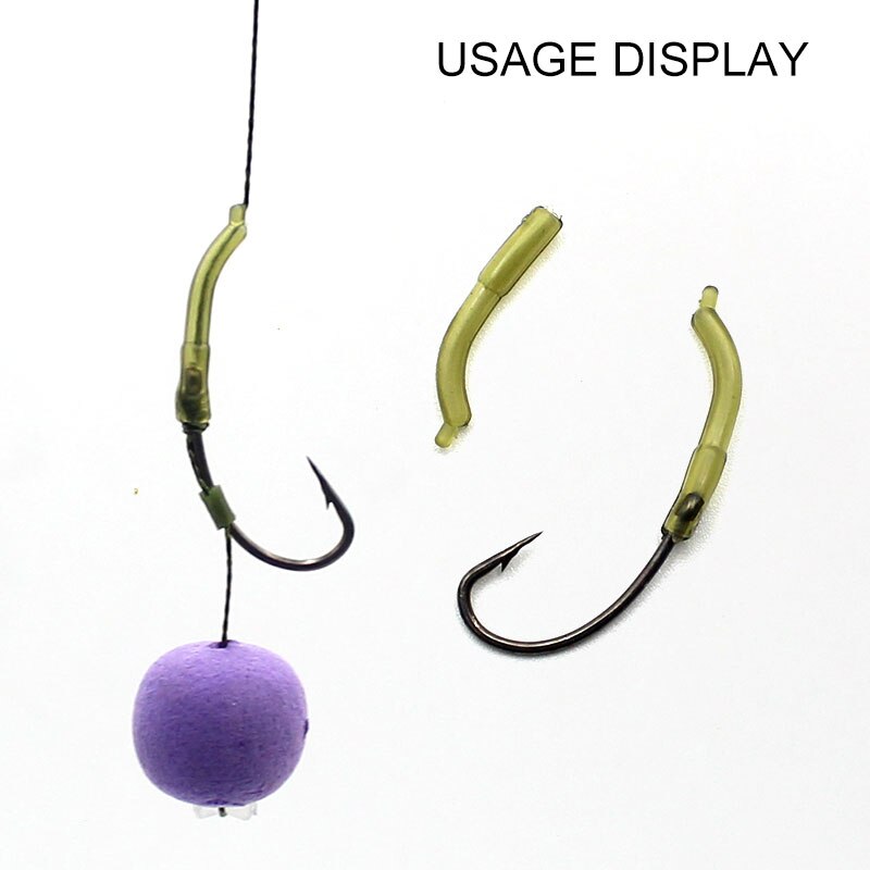 30PCS Carp Fishing Accessories Anti Tangle Sleeves For Carp Fishing Hook Aligner Heli Carp Rig Connector Line Aligner Tackle