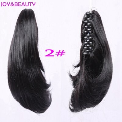 Joy&beauty synteettiset hiukset klipsillä poninhäntä kynsi hiukset poninhäntä hiustenpidennykset hiuslisäke 12 tuumaa pitkä 5 väriä: #2