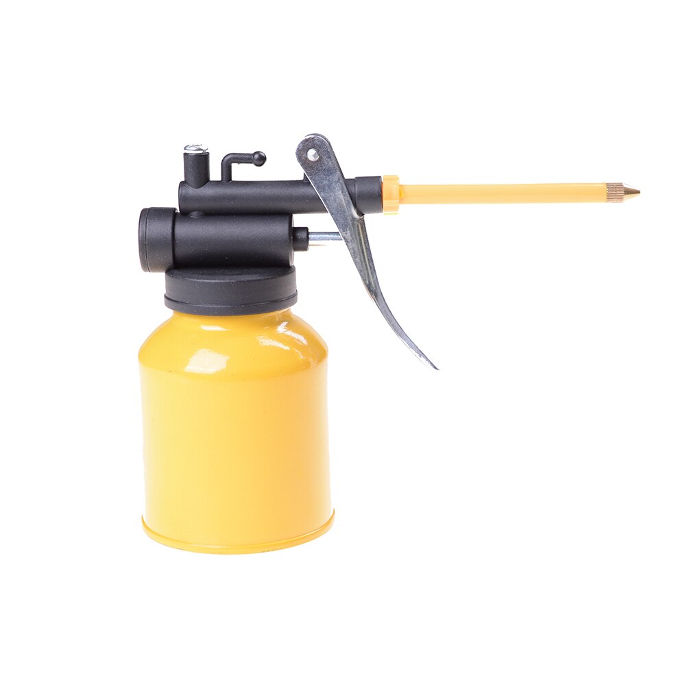 High Pressure Pump Action Oiler 250g Lubrication Feed Oil Can Spray Gun Pot