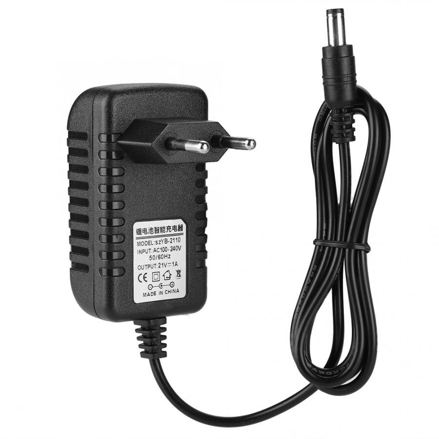 Dikke Koperen Kern Li-Ion Charger Adapter 21V/1A Adaptative Lithium Batterij Oplader Adaptative Lithium Batterij Oplader