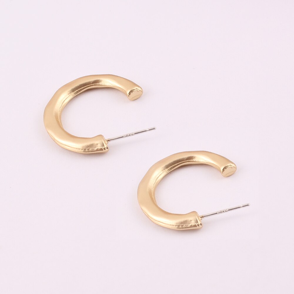 Grace Juni Korea Stijl Hoop Koper Materiaal Geometrische Clip Op Oorbellen Zonder Doorboord Elegante Manchet Hypoallergeen Oor Clip: S925 Stud Earrings