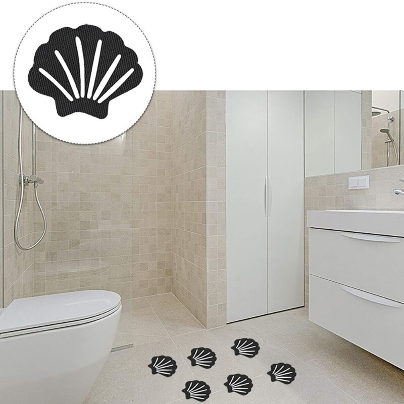 12 pçs antiderrapante banheiro banheira antiderrapante adesivos antiderrapantes com 2pc raspadores chuveiro tira escudo em forma para pisos piscinas escadas escadas