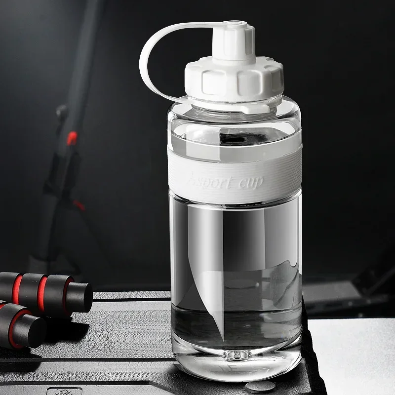 2 liters stor vandflaske med sugerør 2l/1.5l/1l/0.6l store skolegymnastiksals sportsdrikkeflasker bpa-fri fitness: Grøn / < 50ml