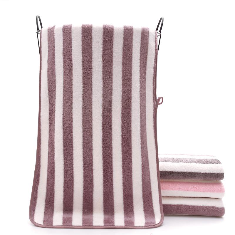 Gestreepte badhanddoeken voor volwassenen, zachte absorberende handdoeken van polyester, handdoek voor thuis, familiebadhanddoeken, handdoeken voor in de badkamer: 5