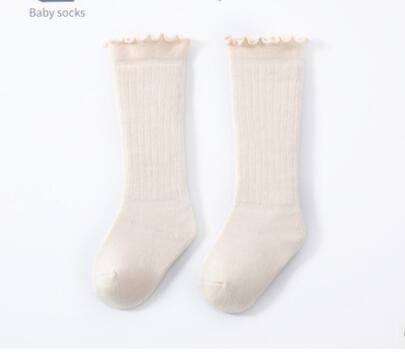 Baby Strümpfe Neugeborenen Baby Mädchen Junge Stulpen Kleinkind Sommer Junge Strumpf Baumwolle Dünne Seide Strümpfe Beine Warme Baby Lange Socken: Champagner / 1 zu 3Jahr