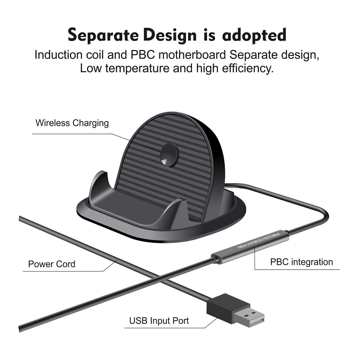 Universal 10W Qi Wireless Charger Dock Station for iPhone Anti Slip Car Dashboard Mobile Phone Holder Stand Double Coil Charger