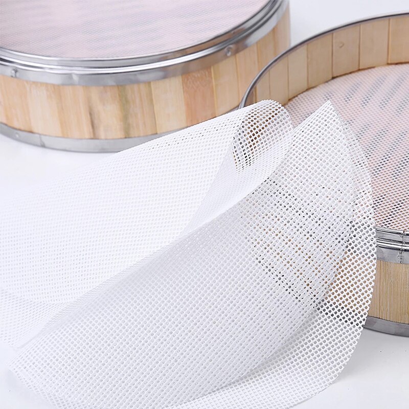 1Pc Non-Stick Steamer Mat Dim Sum Tool Food Grade Silicone Kitchen Under Steamers Mat Cooking Accessories Eco-friendly Cookware