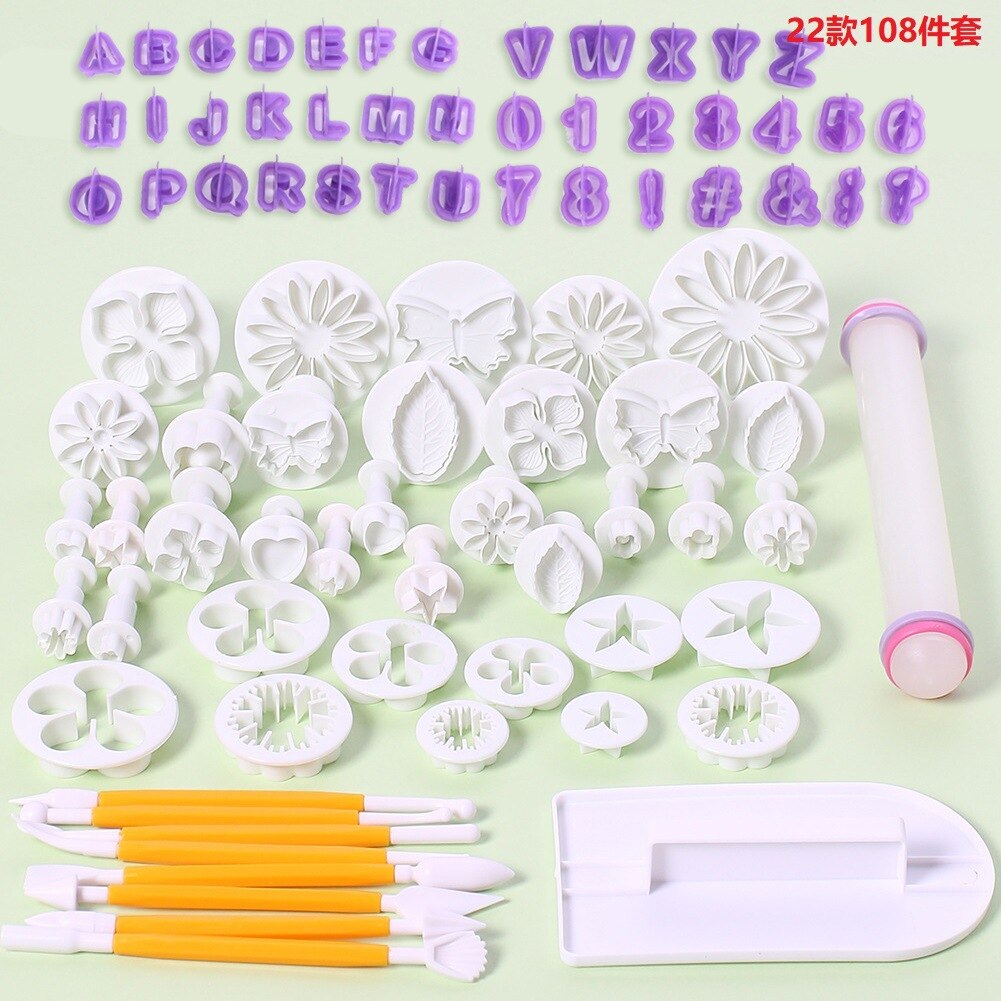 Bakken Gebak Gereedschap Set Fondant Cake Decorating Gereedschap Cookie Cutter Mold Bakken Gebak Deegrol Bakvormen Set