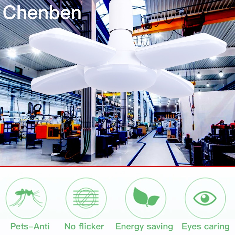 Super Bright Garage Light E27 Led Bulb High Bay Light 220V Workshop Light 30/45/60W Warehouse Industrial Lamps for Garage