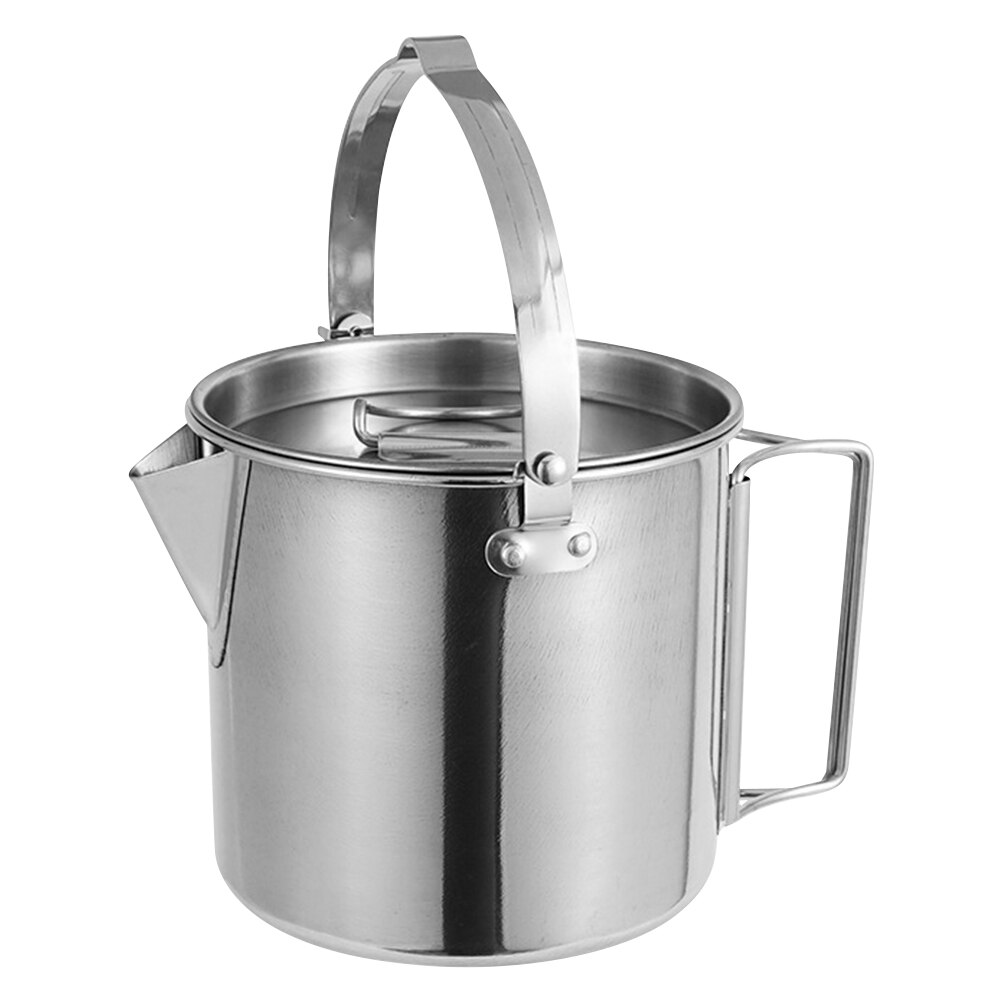 Outdoor Camping Waterkoker Grote Capaciteit Waterkoker Roestvrijstalen Ketel
