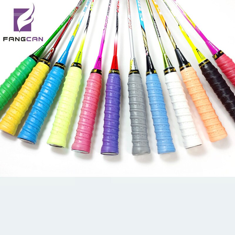 FANGCAN-empuñadura de quilla para raquetas de tenis, agarre de película adhesiva para raqueta de bádminton, FCLG-02 normal, 6 colores disponibles, 1 unidad