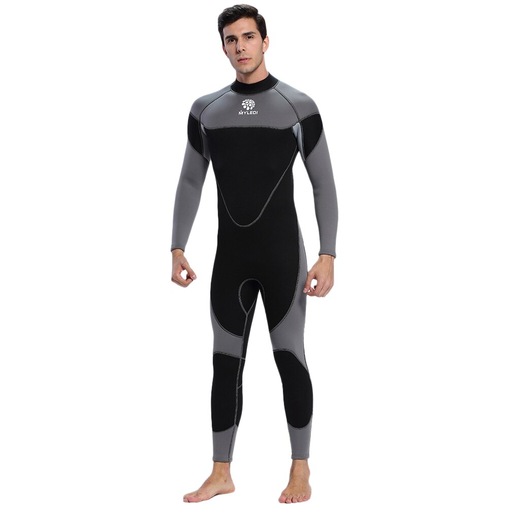Traje de neopreno de 3mm para hombre, traje de baño para surfear, nadar y bucear, mono completo, deportes acuáticos