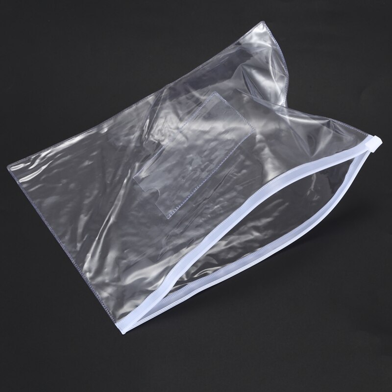 20 Stuks A5 Papier Size Blauw Slider Grip Handvat Rits Transparante Enveloppen Voor Map Map