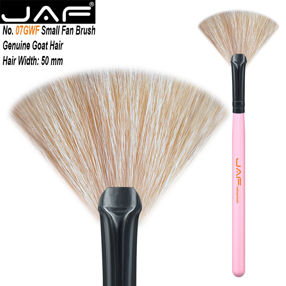JAF Synthetic Large Fan Brush Pincel Maquiagem Agent Big Fan Brush Maquiagem Professionalfree 16SSYF: 07GWF-P