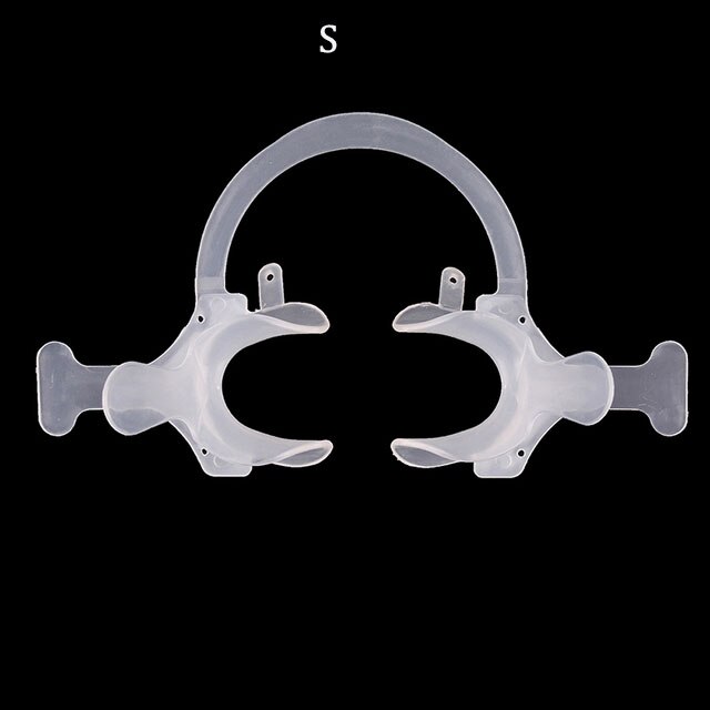 Mond Opener Expander Dental Intraoral Cheek Lip Retractor Orthodontische C Type Met Handvat Autoclaaf Tandheelkunde Materiaal 3/5 Pcs: white S