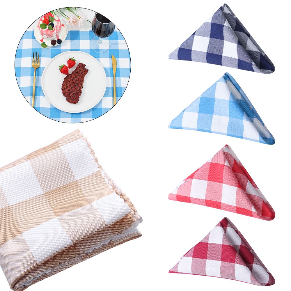 48 × 48Cm Classic Tafelblad Servet Vierkante Servetten Plaid Doek Servetten Bruiloft Diner Decor Levert Keuken Tafel Decoratie