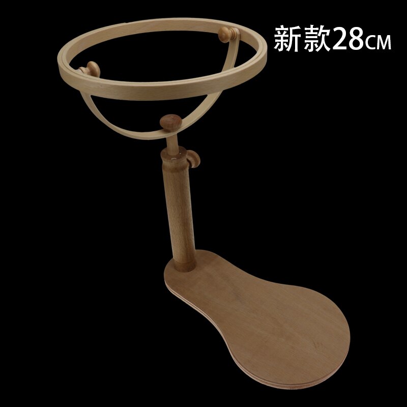 360 Degree Rotation Stand Embroidery Hoop Wood Cross Stitch Rack Adjustable Desktop Frames Cross Stitch Embroidery Frame: New 28CM