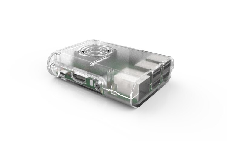 Rpi 3 Case Abs Behuizing 2 Kleuren Voor Raspberry Pi 2B/3B/3B + Met Koellichamen: Zilver