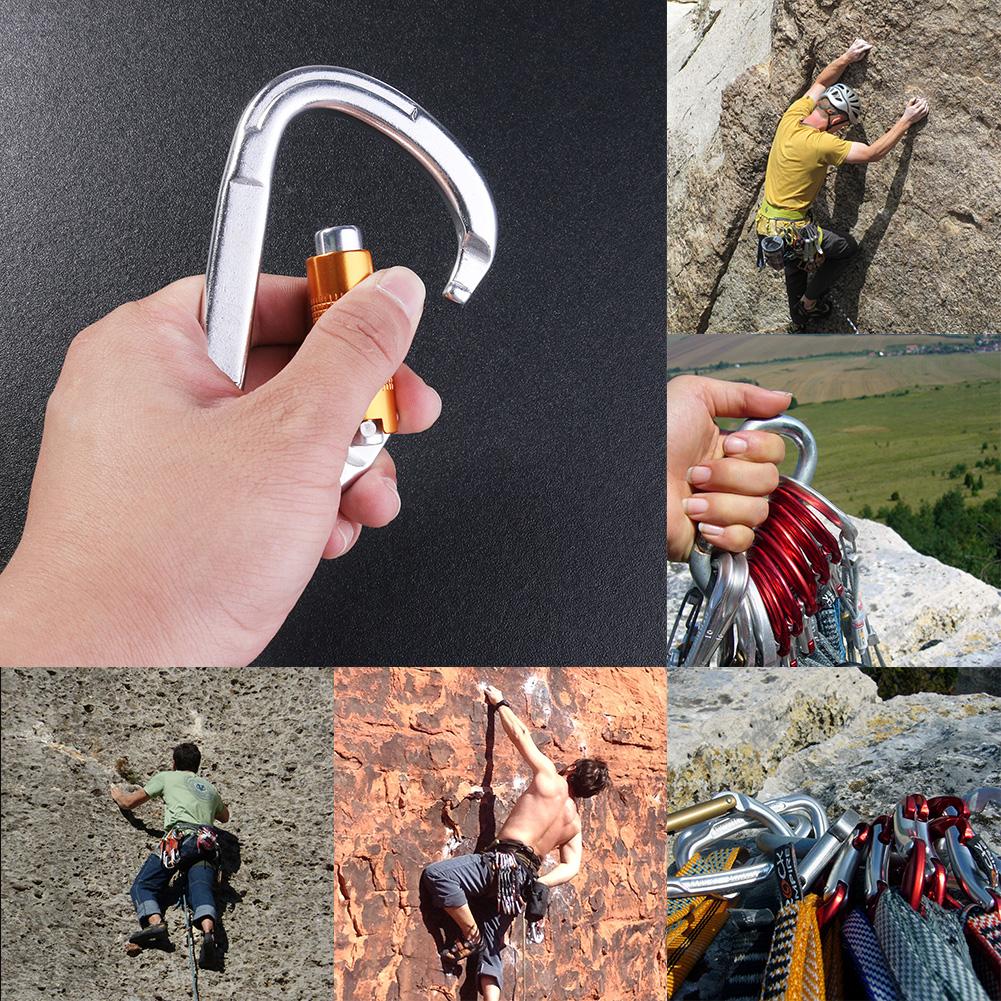 25KN Professionelle Karabiner D Form Klettern Sicherheit Sicherheit Master Lock Outdoor Klettern Zubehör Schnalle Ausrüstung Neue