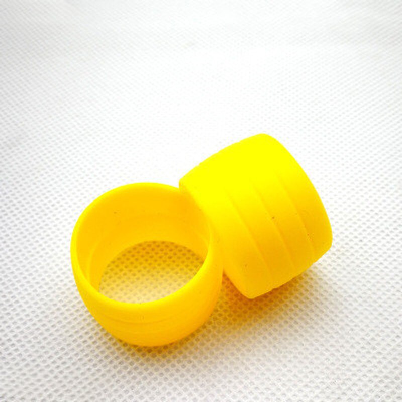 1 Paar Fahrrad Silikon Gummiband Befestigungs Ring Anti-Überspringen Stecker Wasserdichte Tragen Beständig BüGel Schleifen für Rennrad Bar Band: Gelb