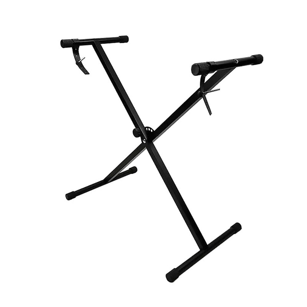 Folding Piano Keyboard Stand Bracket X-Style Heavy Duty Metal Material with Rubber Caps for Digital Piano MIDI Keyboard: Default Title