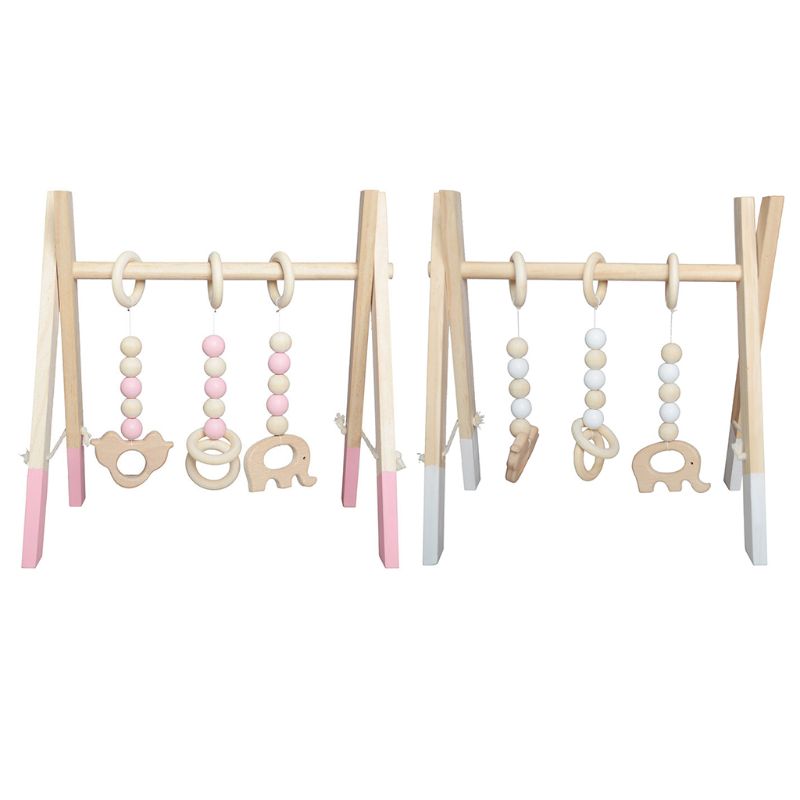 Eenvoudige Nordic Houten Pasgeboren Fitness Rack Kinderen Kamer Decoratieve Speelgoed Fotografie Props Woondecoratie Babykleertjes Frame