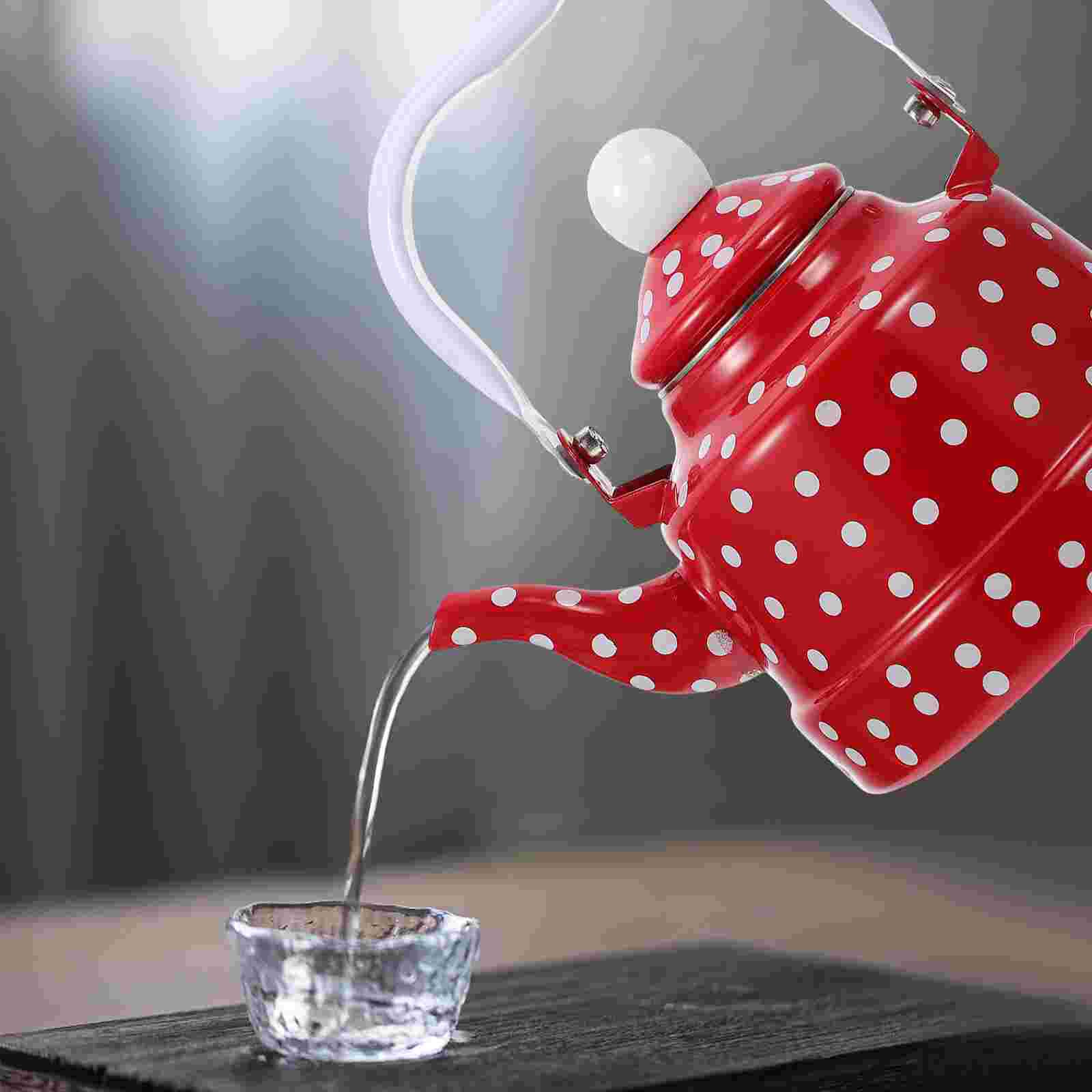 Emaille Waterkoker Golf Punt Patroon Water Kokend Ketel Keuken Supply