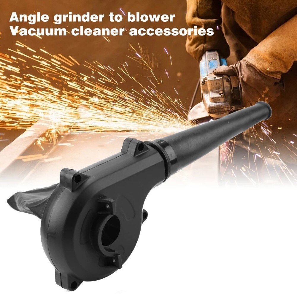Angle Grinder Converted Into Blower Suction Leaf Dust Collector Vacuum Cleaner Cordless Electric Air Blower