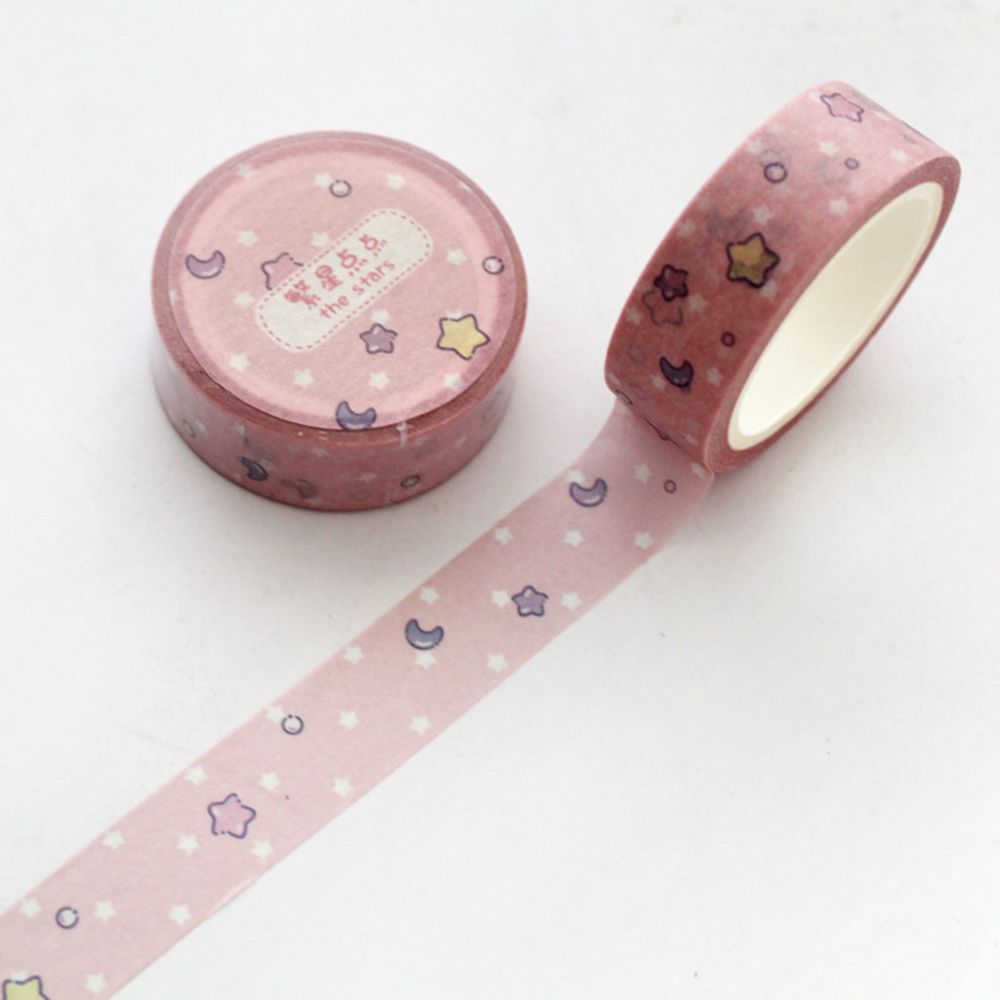 1 Uds. Cinta Washi papel rosa papelería Kawaii Scrapbooking cintas decorativas: 7