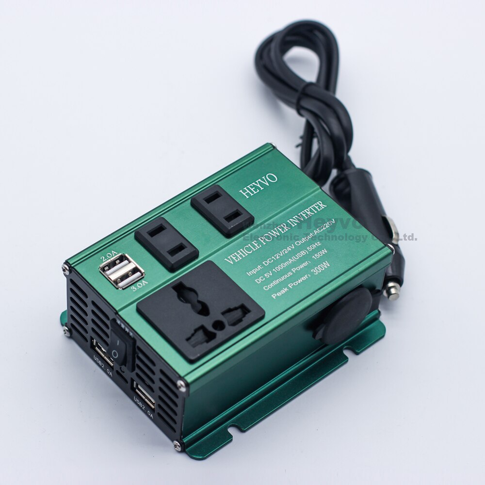 Car inverter charger converter digital display LED power supply car solar inverter DC12V/24V universal AC 220V car adapter charg