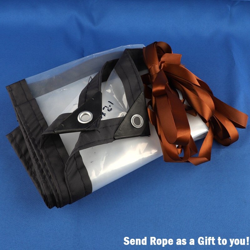 0.12mm Plastic PE Film Transparent Rainproof Cloth Garden Balcony Terrace Waterproof Canopy Greenhouse Succulent Plant Tarpaulin