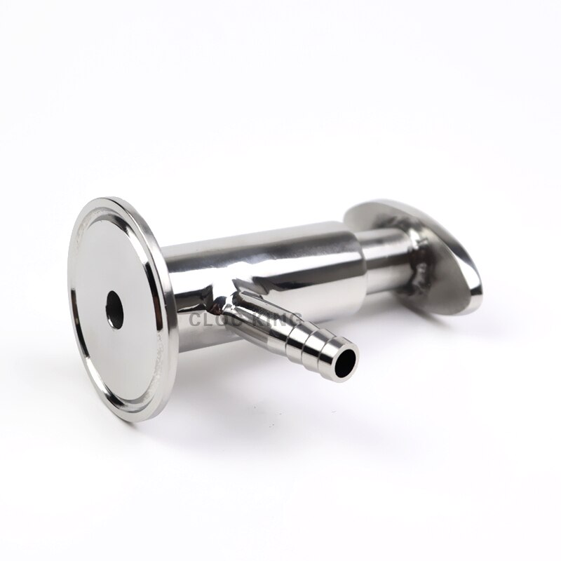 10mm Hose Barb OD SS304/316 Stainless Steel Sanitary Sampling Valve 50.5mm Ferrule OD Fit 1/2" 1.5" Tri Clamp