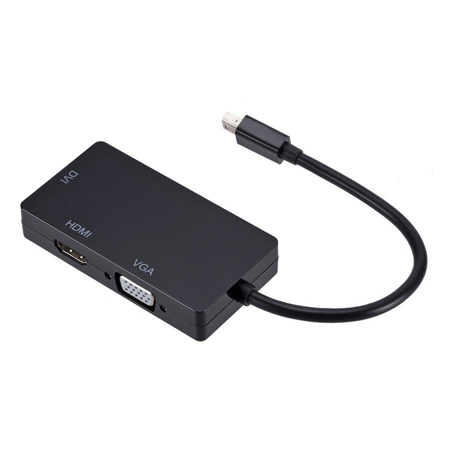 PzzPss 3 w 1 DisplayPort DP do HDMI-kompatybilny DVI VGA Adapter kabel 1080P złącze konwertera do projektora Laptop HD
