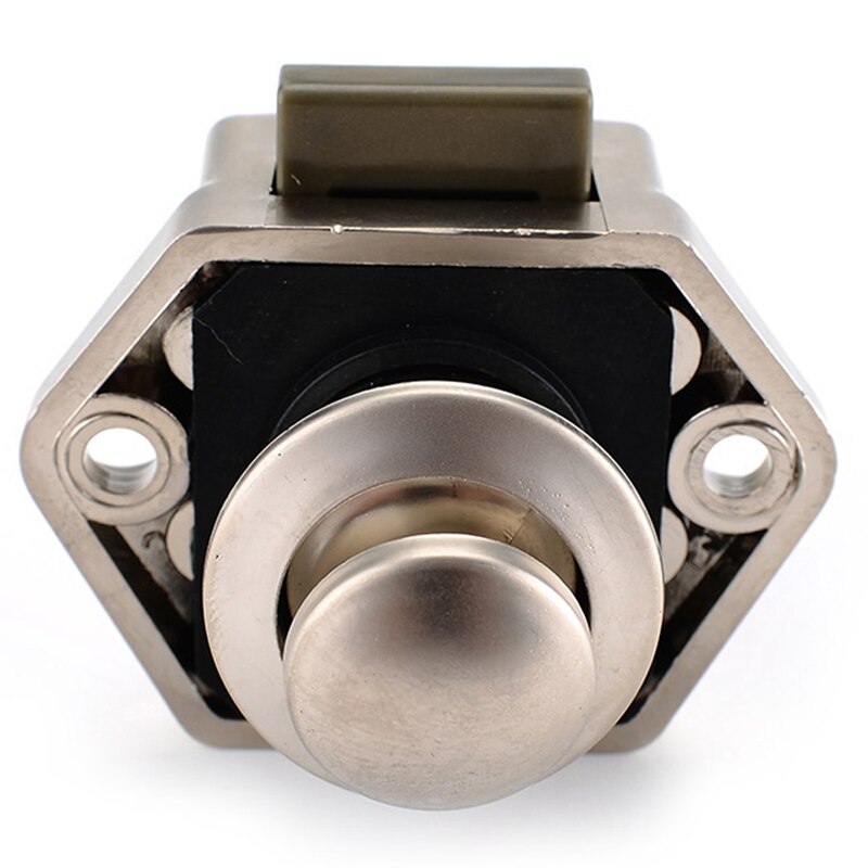 Camper Car Push Lock RV Caravan Boat Motor Home Cabinet Drawer Latch Button Locks for Furniture Hardware: Pearl nickel