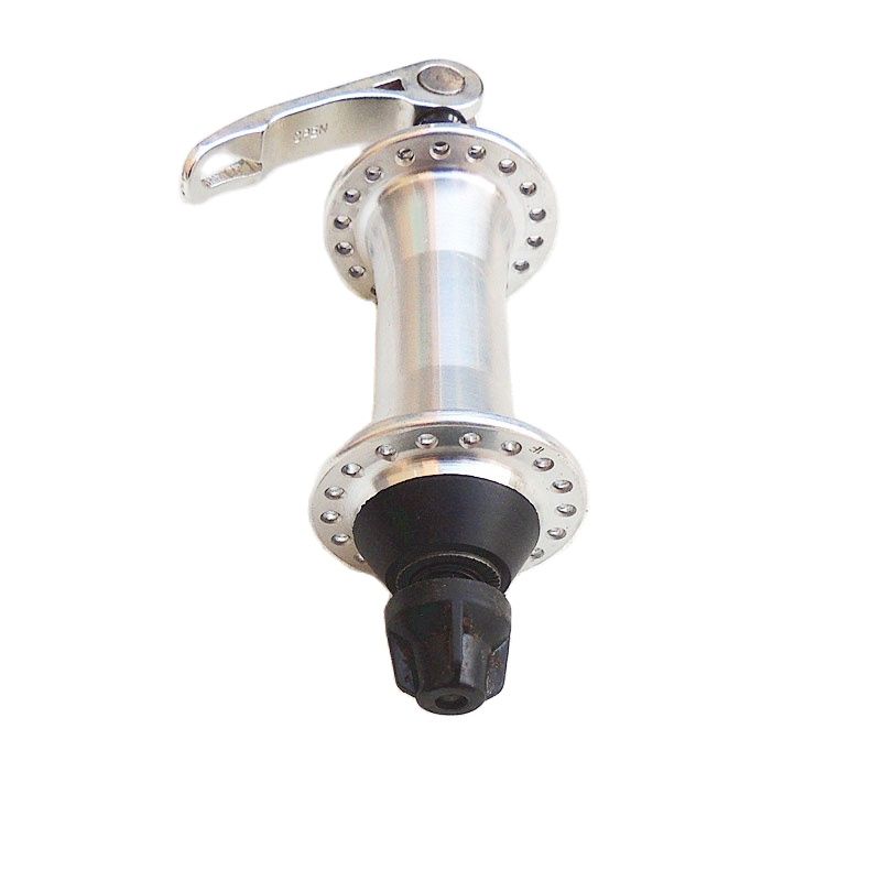 36 hole 100mm aluminum alloy front hub mountain bike V brake hub folding bike silver quick release