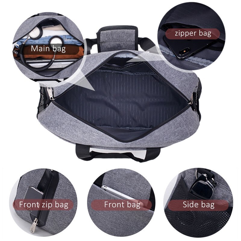 Scione kabin bagasje håndveske arrangør kvinner stor kapasitet reise koffert menn enkel sport helg skulder tote bag