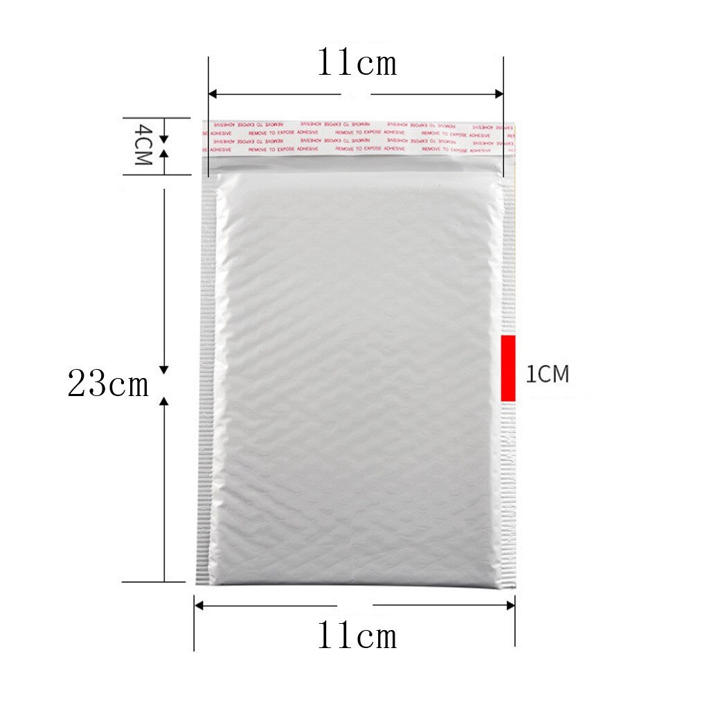 100 Stks/partij Envelop Zakken Schuim Self Seal Mailers Gevoerde Enveloppen Met Bubble Mailing Tas Pakketten Tas Wit