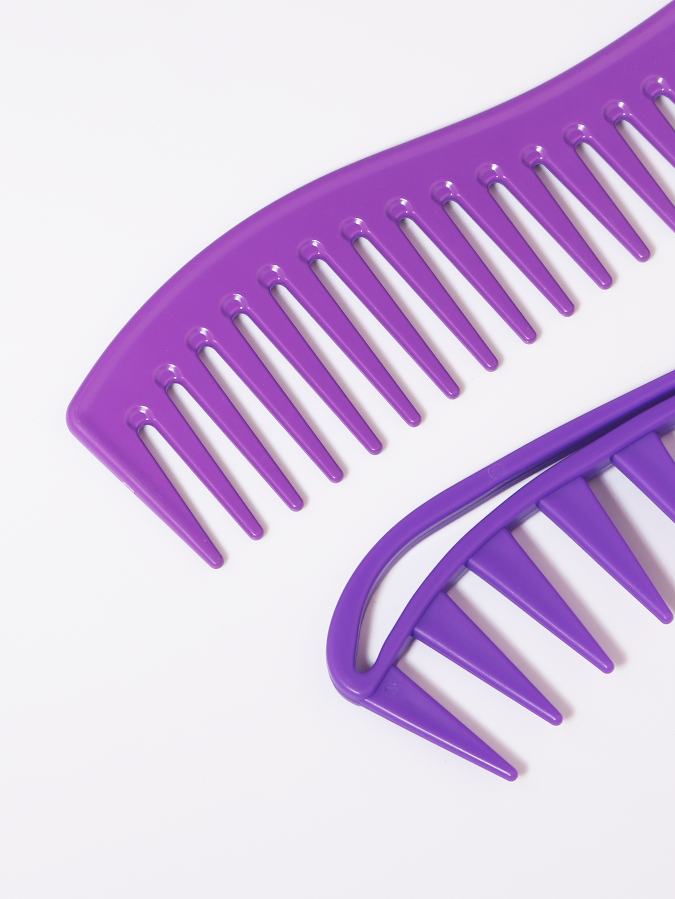 Juego de 2 piezas de peine para el cabello con aceite de dientes anchos, accesorios de peluquería de doble propósito, herramientas de peinado especiales para pelucas de cabello real