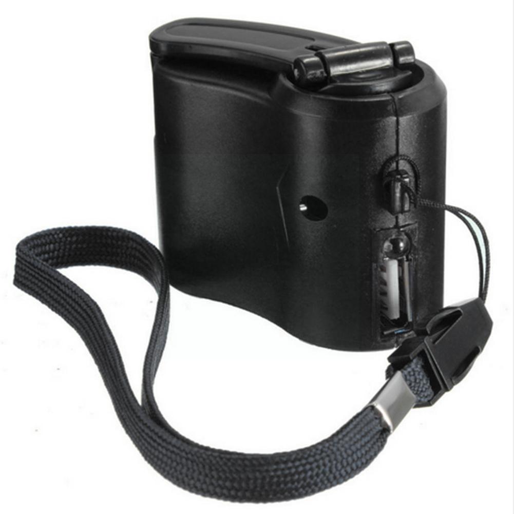 Schwarzer, unbegrenzter handkurbelgenerator, handy-ladegerät, reiseladegerät, camping-notfall-usb-outdoor-ladegerät ,  y4 oder 4