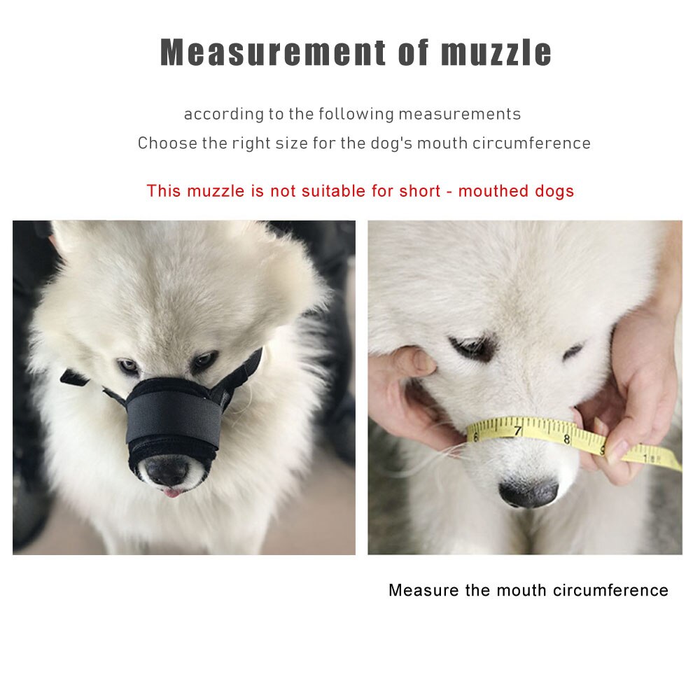 Dog Muzzle Pet Masks Adjustable Mesh Breathable Small Dog Mouth Muzzle Anti Bark Bite Chew Training Accessories Schnauzer