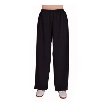 Frühling und sommer Synthetische baumwolle tai chi hosen kung fu pumphose sowohl männer und frauen: Schwarz / M