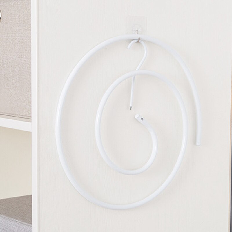 Paquet de 2 cintre spirale pour drap de lit, draps, couette, housse de matelas. Supports à spirale pour couette (carré + carré), blanc