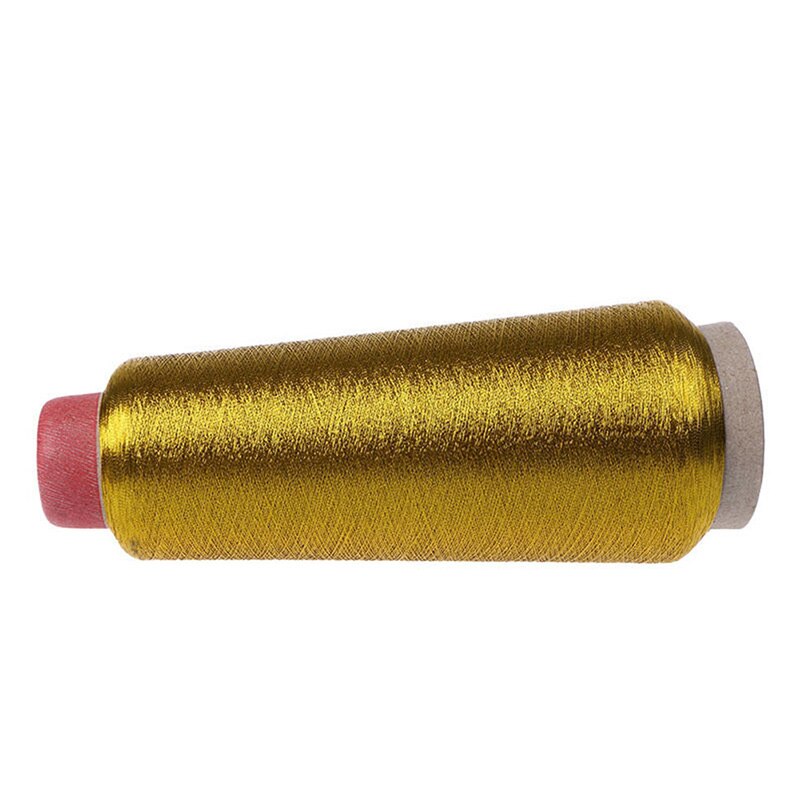 150d Sewing Machine Cone Threads Polyester Overlocking All Purpose Golden Silver Color Sewing Thread: Gold