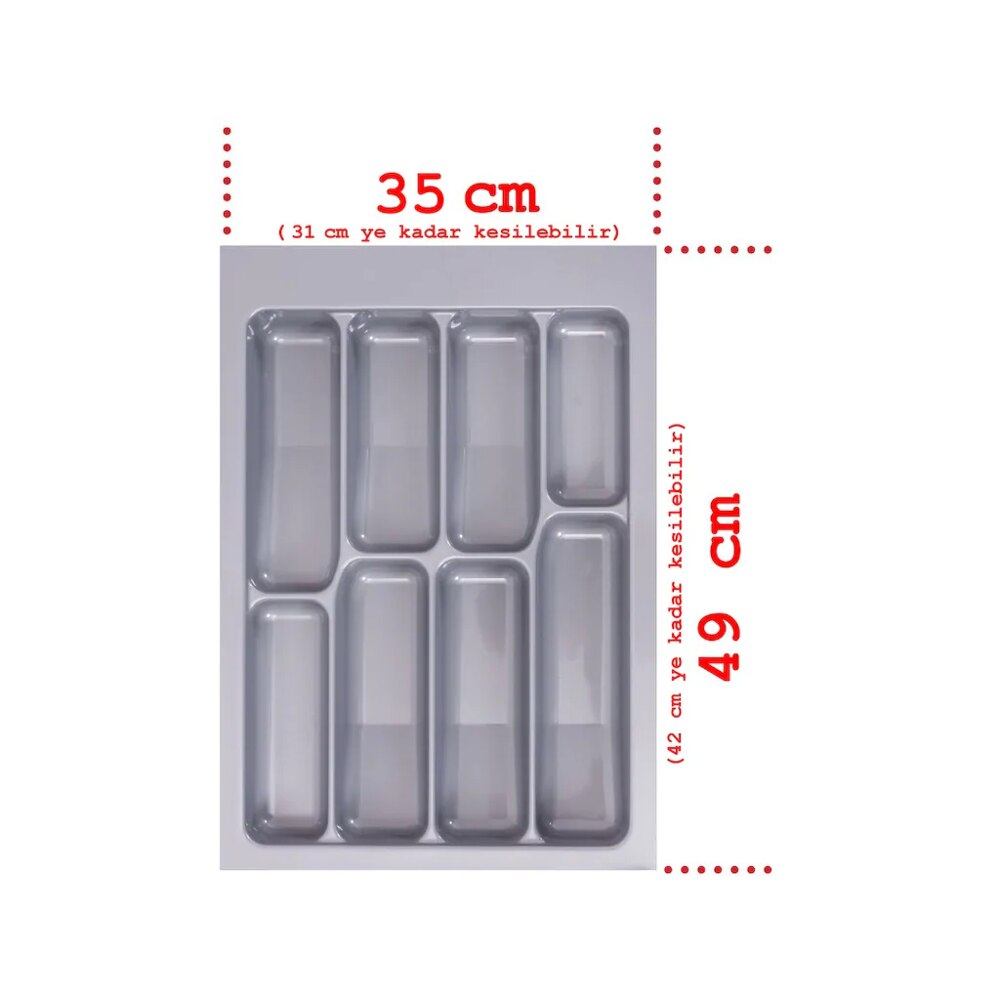 Good made in Turkey, the CE CERTEFIED 10 different sizes kitchen cutlery cutlery drawer organizer tray storage box: 35 cm *49 cm