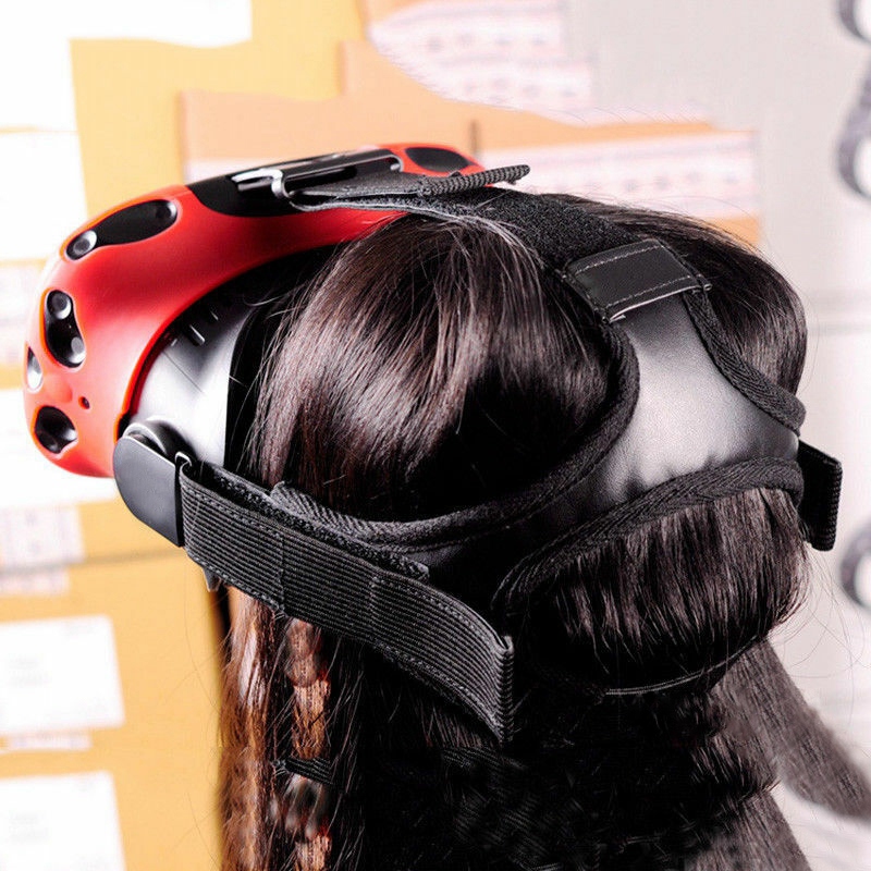 Atmungsaktives ersatz-kopfband aus leder für das htc vive vr-headset